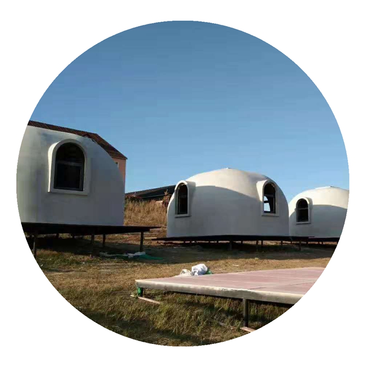 Environment protectioninsulated graphene eps prefabricated dome residential house